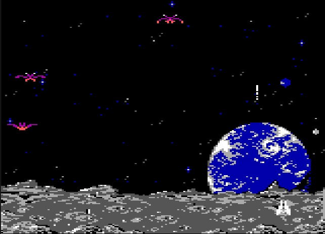 Demon Attack - DOS game screenshot (1984) by Imagic